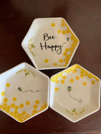 Bee Themed Beeswax Candle Dish