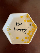 Load image into Gallery viewer, Bee Themed Beeswax Candle Dish
