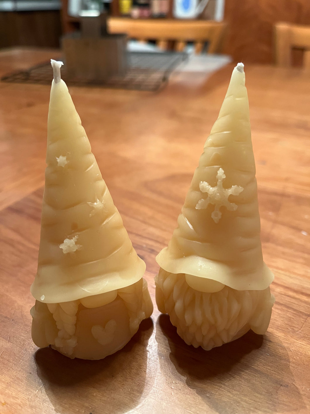 Winter Gnomes Beeswax Candles