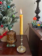 Hand Dipped Beeswax Taper Candle Pair