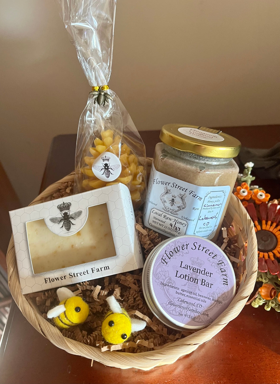 Beehive & Garden Gift Basket