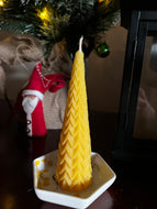 Fir Tree Beeswax Candle