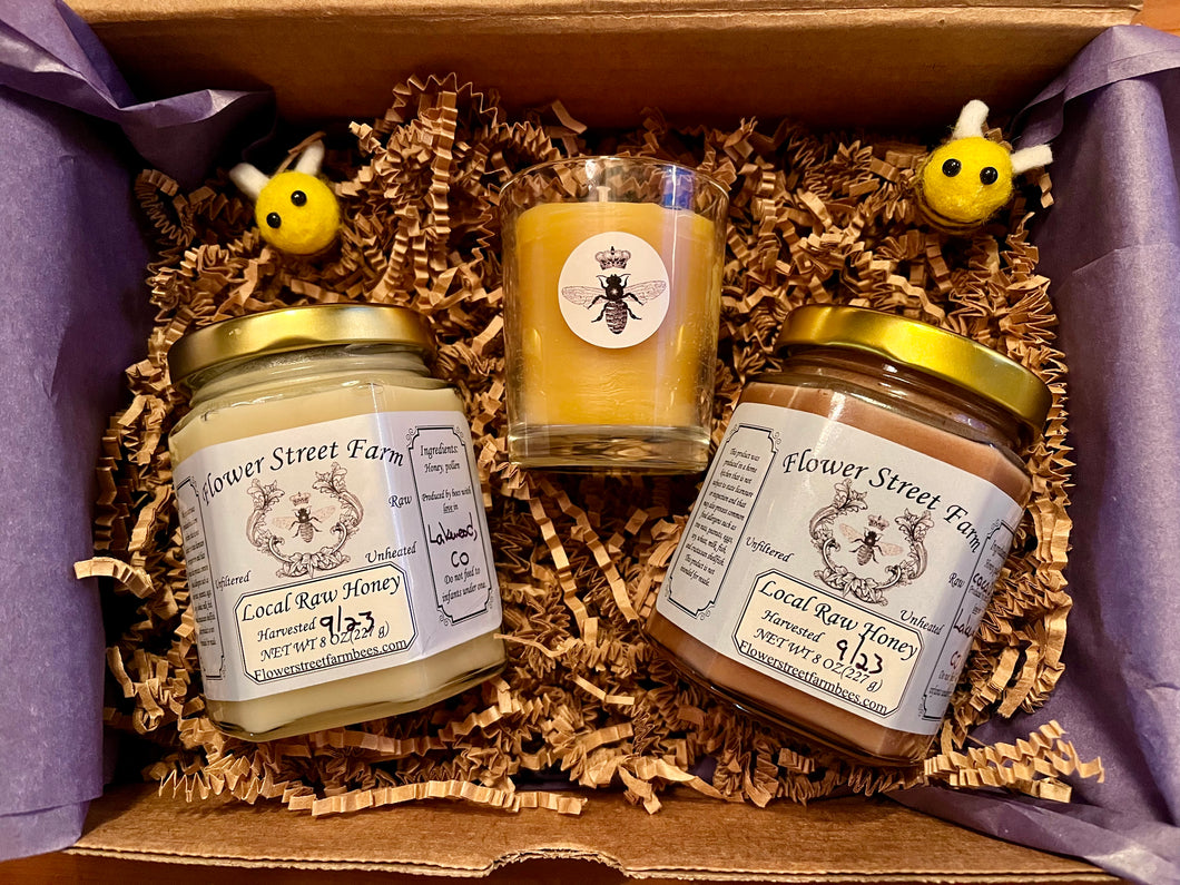 Creamed Honey & Candle Gift Set