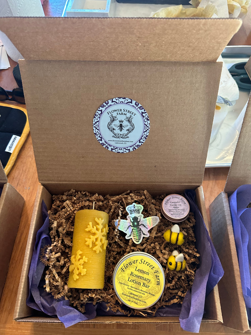 Snowflake Candle Gift Box