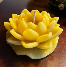 Load image into Gallery viewer, Lotus Flower Beeswax Candle
