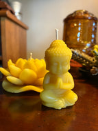 Little Buddha Beeswax Candle