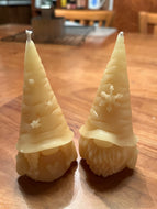Winter Gnome Beeswax Candles | Pair of Gnomes!